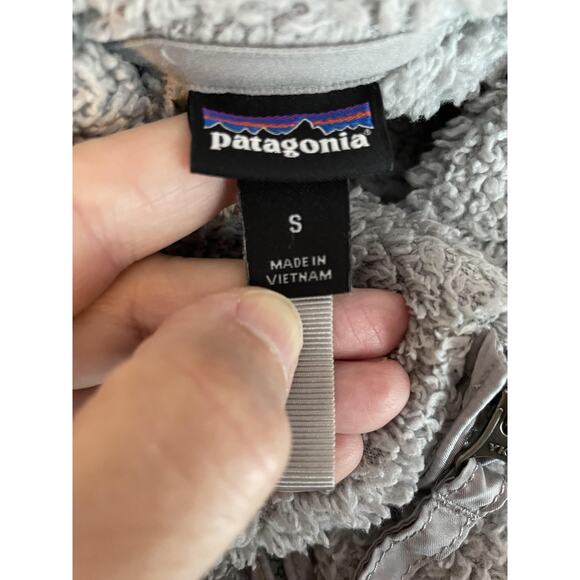 Patagonia‎ Sweater Womens Small Gray Quarter Zip Los Gatos Fleece Pullover Cozy - Picture 4 of 10